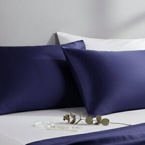 Set of 2 Satin Pillowcase Queen Size
